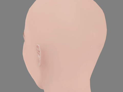 Freya Allan Head - No Hair - Low poly head for game Model 3D