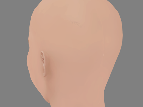 Francesca Inaudi Head - No Hair - Low poly head for game 3D-Modell