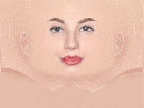 Francesca Chillemi Head - No Hair - Low poly head for game Modelo 3D