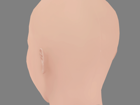 Fernanda Castillo Head - No Hair - Low poly head for game Modèle 3D