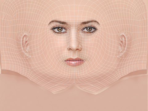 Fernanda Castillo Head - No Hair - Low poly head for game Modèle 3D