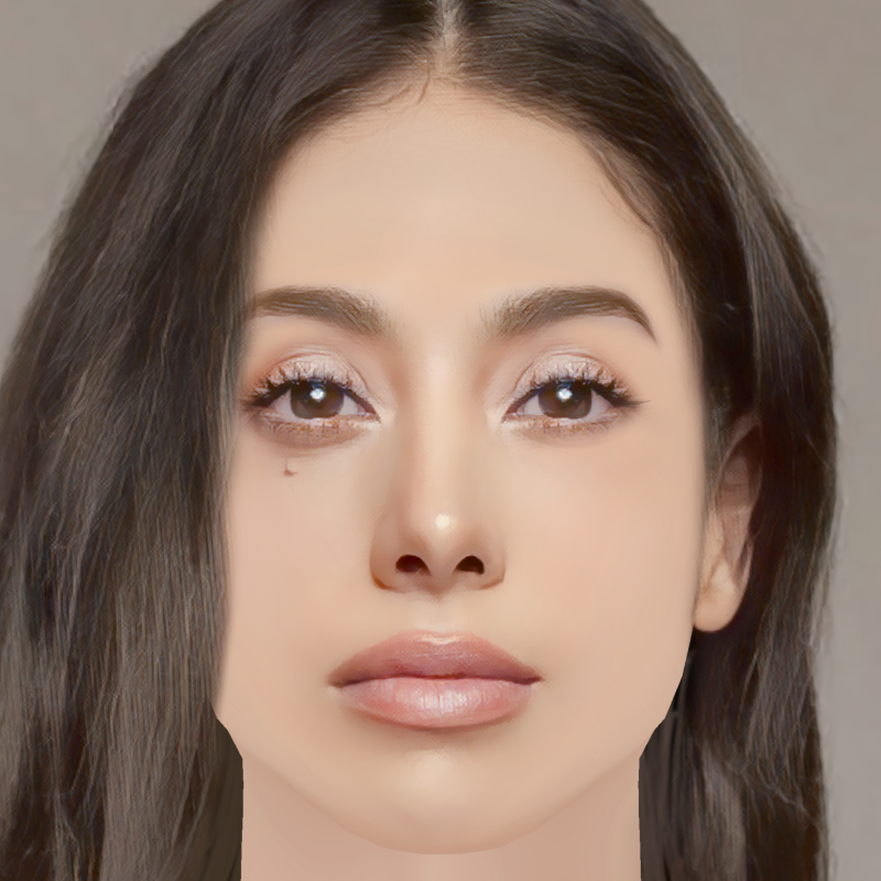Fatima Molina Head - No Hair - Low poly head for game 3D Модель .c4d .max .obj .3ds .fbx .stl .blend