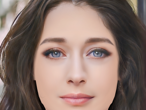 Elena Rivera Head - No Hair - Low poly head for game Modelo 3D