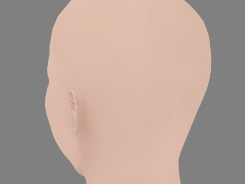 Elena Rivera Head - No Hair - Low poly head for game 3D Model