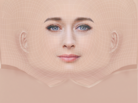 Elena Rivera Head - No Hair - Low poly head for game 3D Model