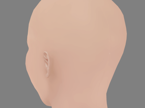 Eliza Scanlen Head - No Hair - Low poly head for game Model 3D