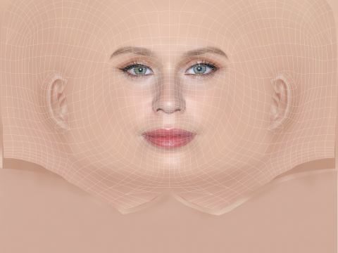 Eliza Scanlen Head - No Hair - Low poly head for game Model 3D