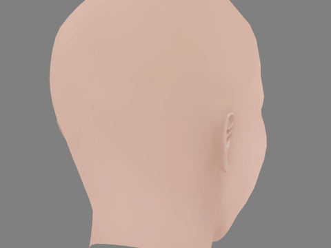 Eliza Taylor Head - No Hair - Low poly head for game 3D 모델