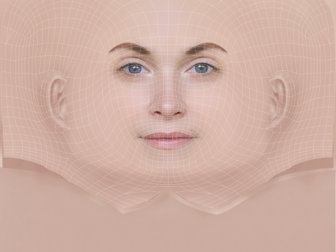 Eliza Taylor Head - No Hair - Low poly head for game 3D 모델