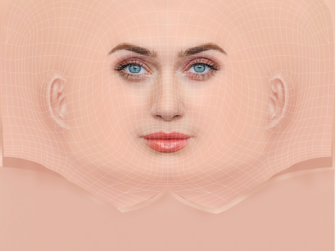Elizabeth Debicki Head - No Hair - Low poly head for game Modèle 3D