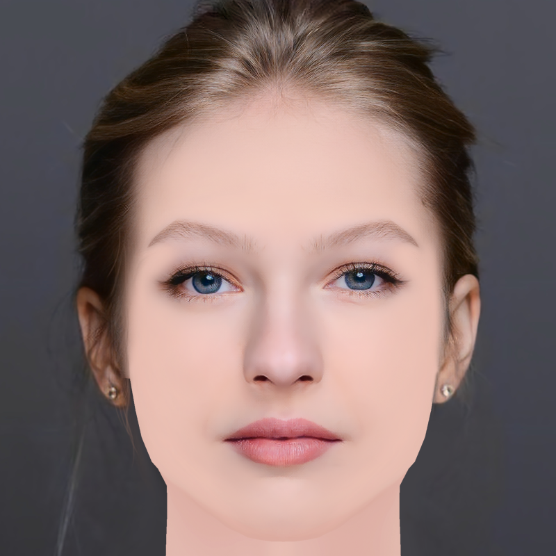 Elizaveta Bazykina Head - No Hair - Low poly head for game 3Dモデル .c4d .max .obj .3ds .fbx .stl .blend