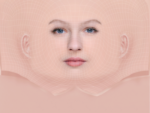 Elizaveta Bazykina Head - No Hair - Low poly head for game 3Dモデル