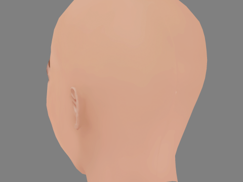 Elizaveta Boyarskaya Head - No Hair - Low poly head for game Modèle 3D