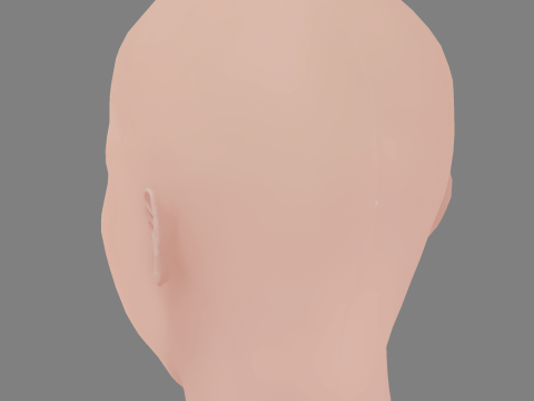 Ellie Bamber Head - No Hair - Low poly head for game Modelo 3D