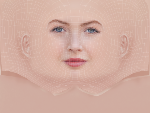 Ellie Bamber Head - No Hair - Low poly head for game Modelo 3D