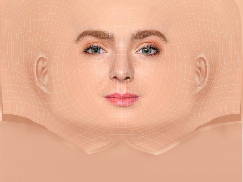 Elsie Fisher Head - No Hair - Low poly head for game 3Dモデル
