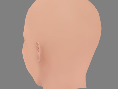 Emily Alyn Lind Head - No Hair - Low poly head for game 3D Model