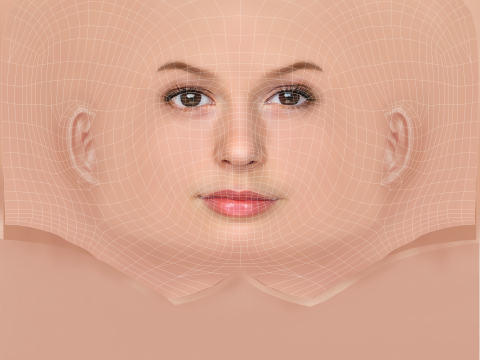 Emily Alyn Lind Head - No Hair - Low poly head for game 3D Model