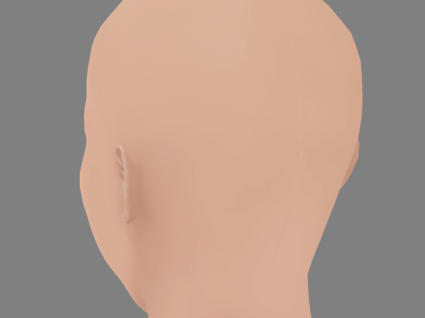 Emily Beecham Head - No Hair - Low poly head for game 3D Model