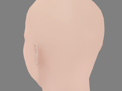 Emily Browning Head - No Hair - Low poly head for game 3D Model