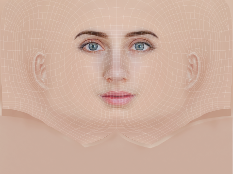 Emily Rudd Head - No Hair - Low poly head for game 3D Модель