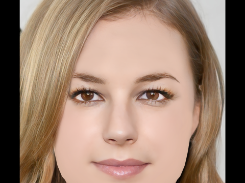 Emily VanCamp Head - No Hair - Low poly head for game 3D Model