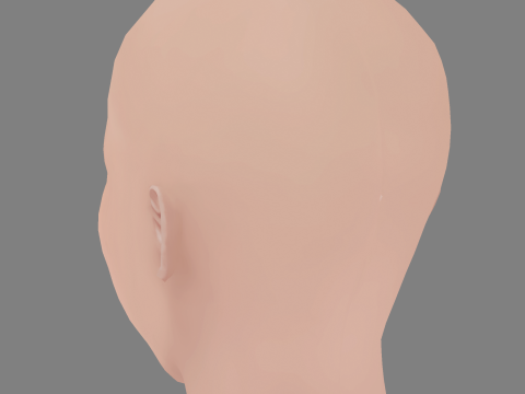 Alinne Moraes Head - No Hair - Low poly head for game 3D Model