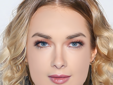 Allie MacDonald Head - No Hair - Low poly head for game 3D Model
