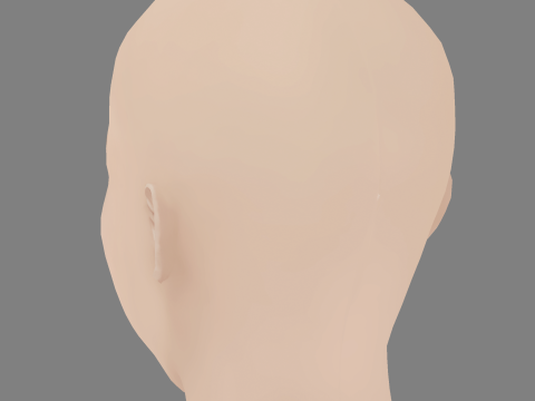 Cristina Castano Head - No Hair - Low poly head for game Modèle 3D