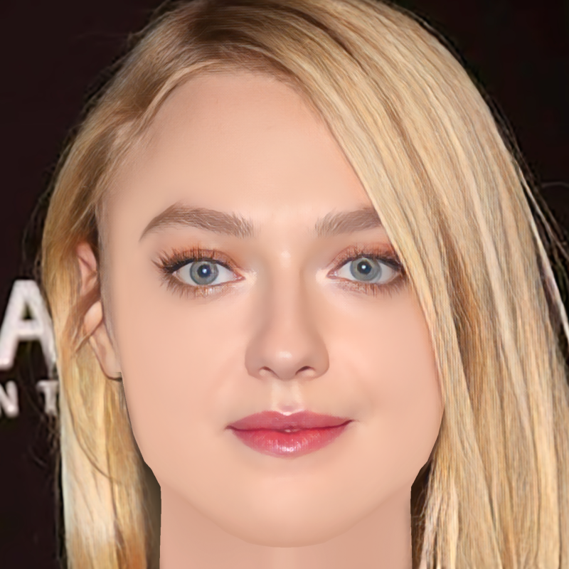 Dakota Fanning Head - No Hair - Low poly head for game Model 3D .c4d .max .obj .3ds .fbx .stl .blend