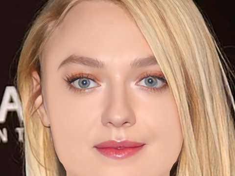 Dakota Fanning Head - No Hair - Low poly head for game 3D Model