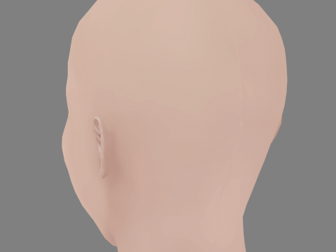 Darya Moroz Head - No Hair - Low poly head for game 3Dモデル