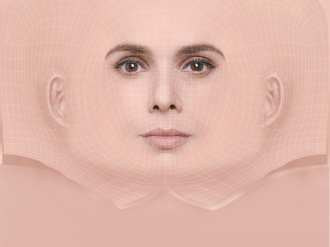 Debora Falabella Head - No Hair - Low poly head for game 3D मॉडल