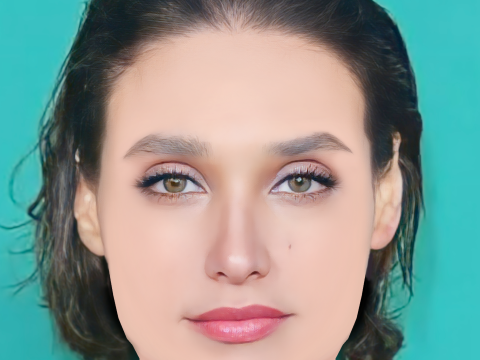 Debora Nascimento Head - No Hair - Low poly head for game 3D Model