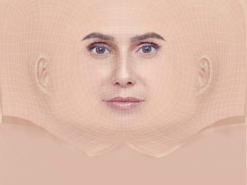 Deborah Secco Head - No Hair - Low poly head for game 3D Model