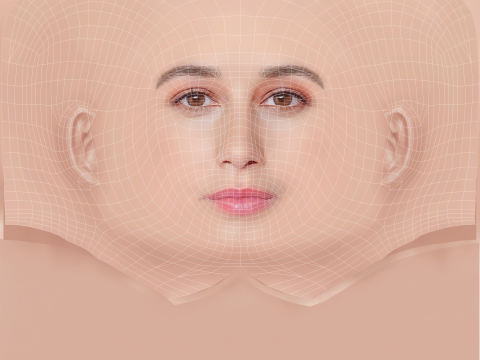 Amaia Aberasturi Head - No Hair - Low poly head for game 3D Model