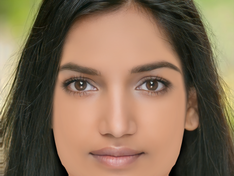 Amita Suman Head - No Hair - Low poly head for game 3D Model