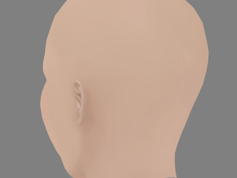 Ana Fernandez Head - No Hair - Low poly head for game 3D 模型