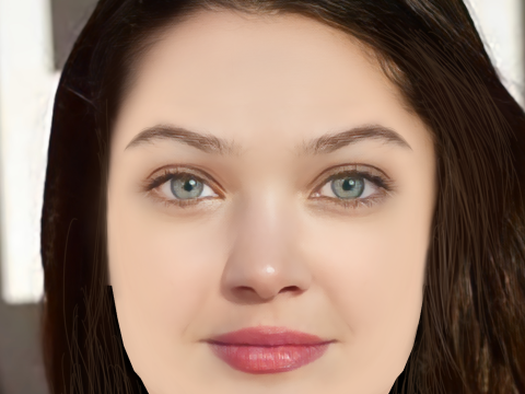 Ana Rujas Head - No Hair - Low poly head for game 3D Model