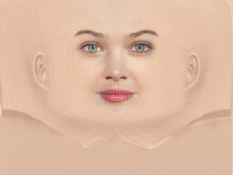 Ana Rujas Head - No Hair - Low poly head for game 3D Модель