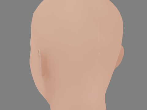 Ana Valeria Becerril Head - No Hair - Low poly head for game Model 3D