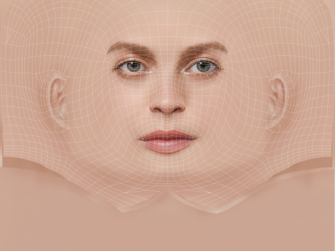 Ana Valeria Becerril Head - No Hair - Low poly head for game Model 3D