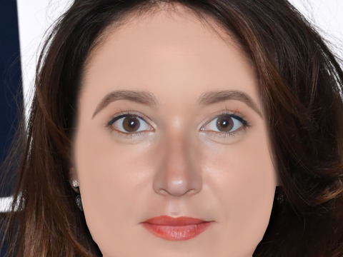 Anais Demoustier Head - No Hair - Low poly head for game 3D Model