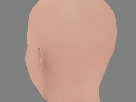 Anais Demoustier Head - No Hair - Low poly head for game Modelo 3D