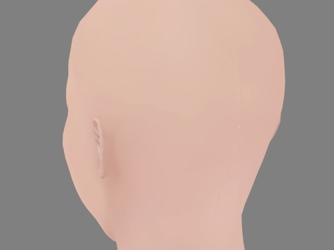 Anastasiya Meskova Head - No Hair - Low poly head for game 3Dモデル