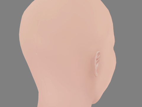 Anastasiya Meskova Head - No Hair - Low poly head for game 3Dモデル