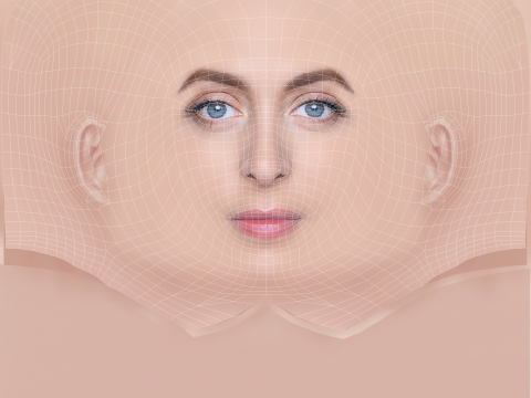 Anastasiya Meskova Head - No Hair - Low poly head for game 3Dモデル