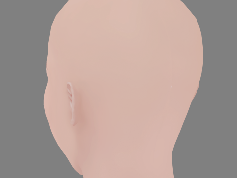 Andrea Duro Head - No Hair - Low poly head for game Modèle 3D