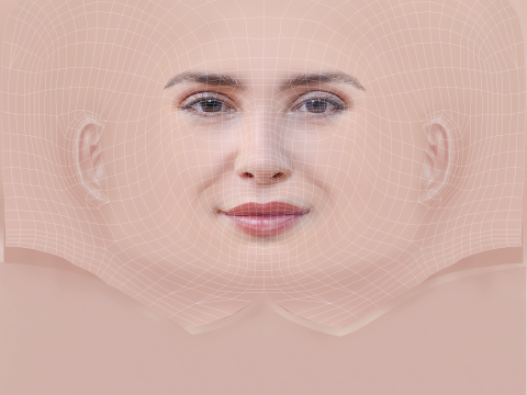 Andrea Duro Head - No Hair - Low poly head for game Modèle 3D