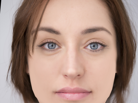 Andrea Trepat Head - No Hair - Low poly head for game 3D Model